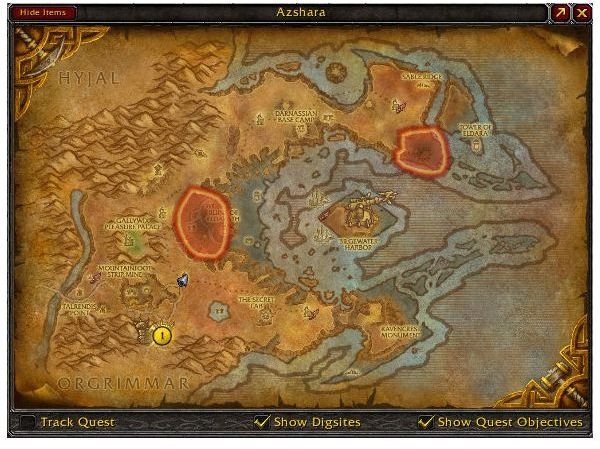 Two dig sites in Azshara!