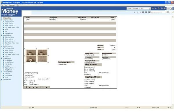 How To Insert Logo Bitmaps For Microsoft Money Invoices