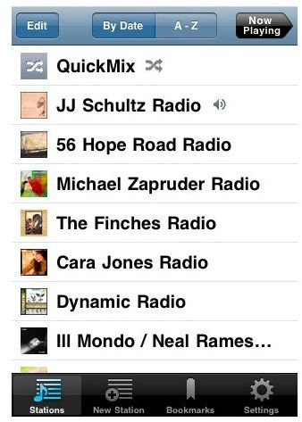 Pandora Radio screenshot