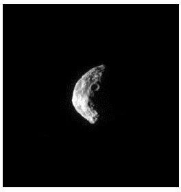 Janus - Crescent - Image courtesy of NASA