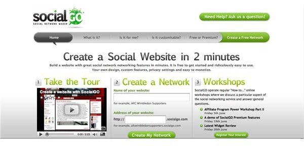 SocialGo-Mainpage