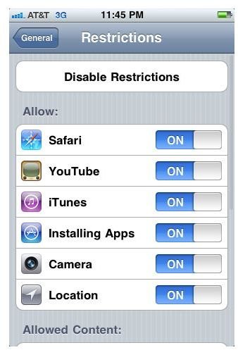 iPod Touch Parental Controls: Setting Restrictions and Passcodes to Protect Your Children and iPod