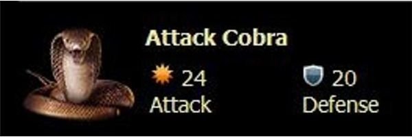 Screenshot of a Mafia Wars Loot Drop Item: Attack Cobra