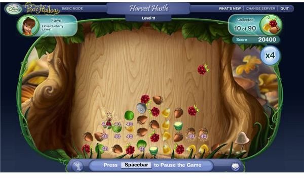 Pixie Hollow Harvest Hustle Game