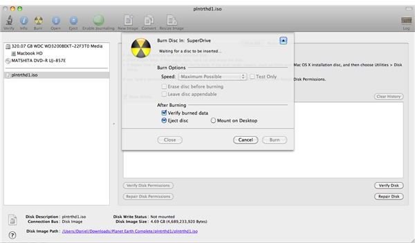 burn for mac osx