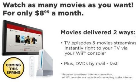 Netflix Streaming on Nintendo Wii