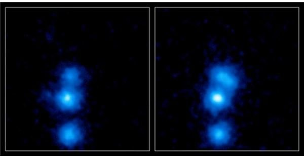 M31 Center Before and After Flareup