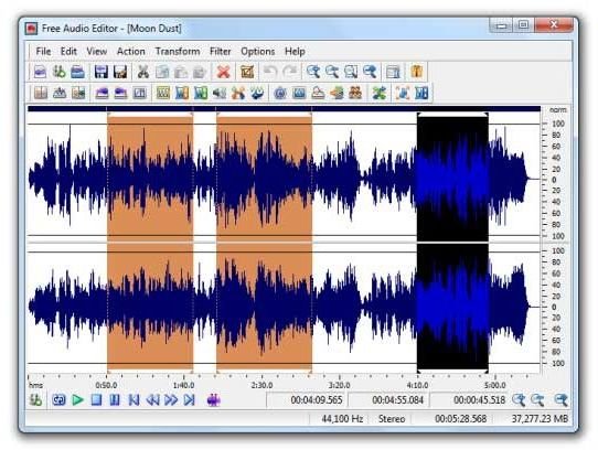 Free audio editor