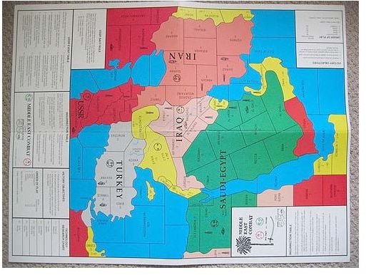 Middle East Combat - game board