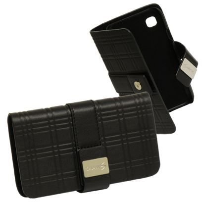 Leather Wallet Case, Black