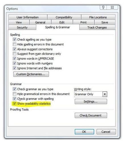 How to Use Readability Statistics in Word - Make Your Word Documents Easier to Read