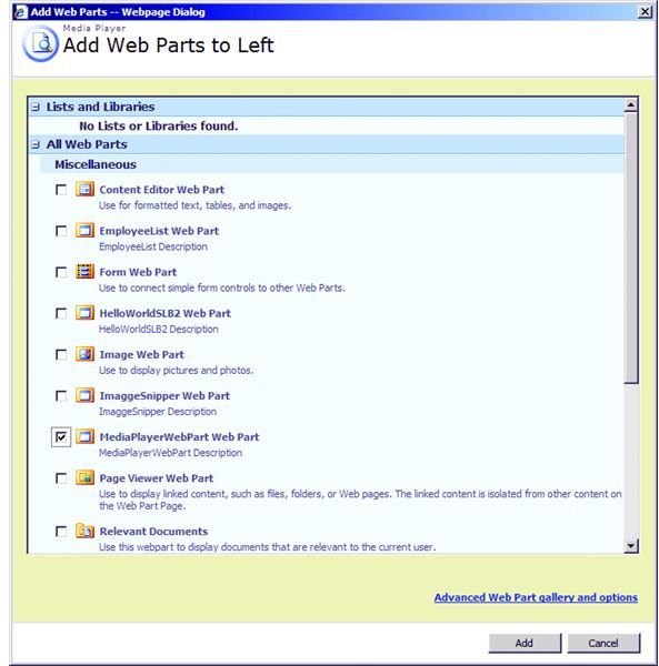 Add Web Parts from SilverLight