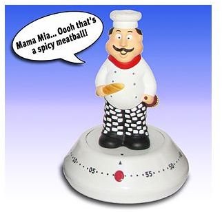 Novelty Kitchen Timers: Talking Chef
