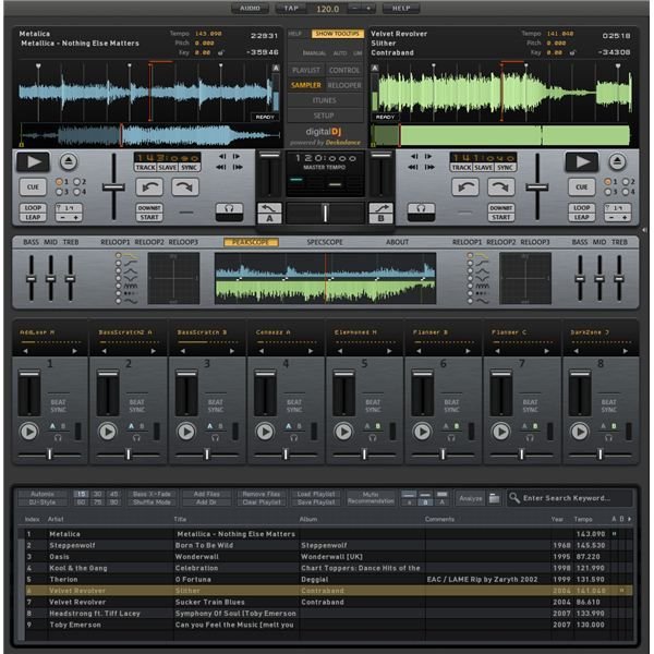 Best DJ Mixing Software: Digital DJ Screenshot