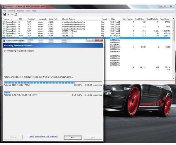 Windows 7 AutoPatcher Downloads Updates from Microsoft Servers