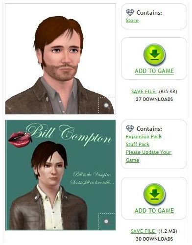 The Sims 3 True Blood Bill Compton