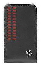 Red Veritical Leather Bergamo Case w: Belt Clip for Nokia N8