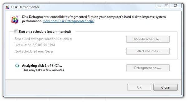 How To Get A Detailed Fragmentation Report in Windows 7 or Vista - the Defrag Center