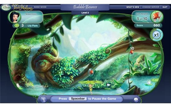 Pixie Hollow Games Bubble Bounce