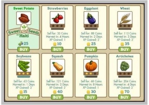 Farmville Seeds