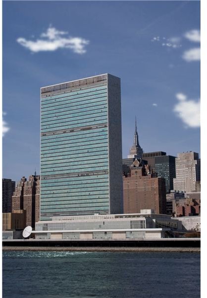 United Nations Building - A Few Scattered Clouds