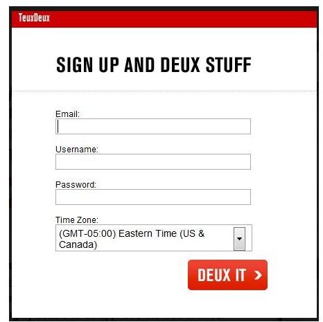 Simply sign up for TeuxDeux and you&rsquo;re ready to go.