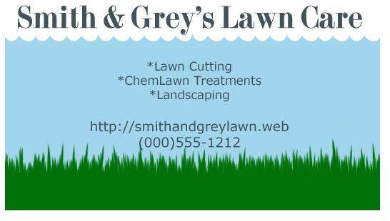 Lawn Care Business Cards Five Customizable Templates Bright Hub