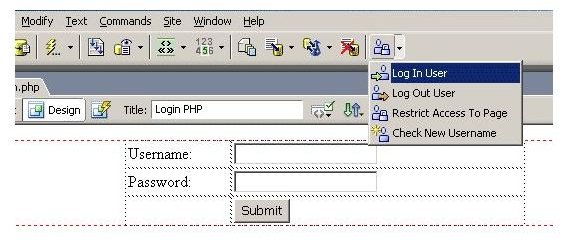 Dreamweaver Tutorial: How to Make a Login Page in Dreamweaver