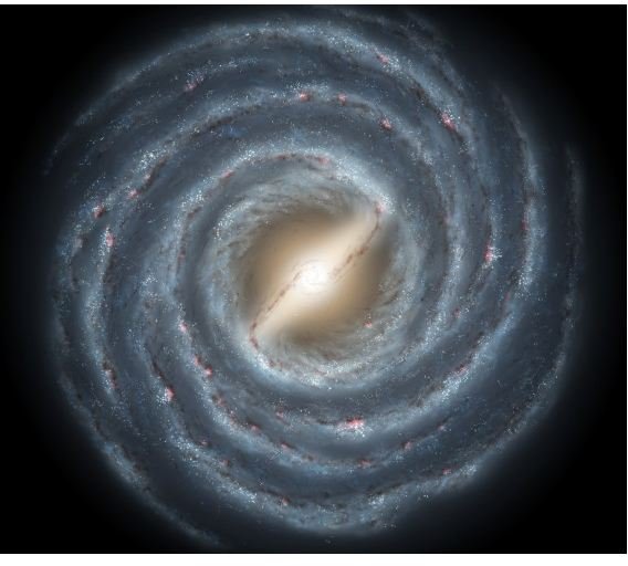The Sun is typical of the stars in our Galaxy but we only see a tiny part of the Galaxy from our back yards. Credit R. Hurt (SSC), JPL-Caltech, NASA