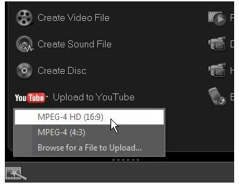 Select YouTube Option