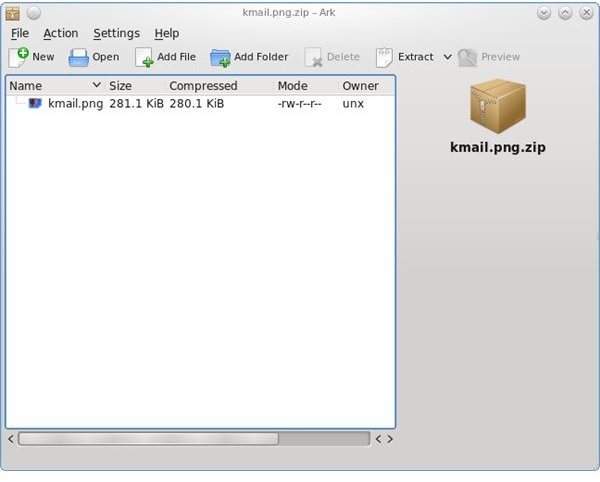 KDE&rsquo;s Ark archiving tool on Kubuntu 10.04