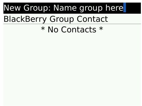 New Contact Group