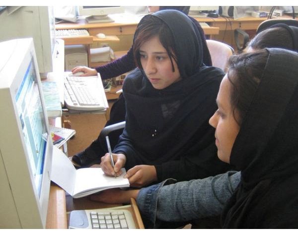 Female students of Afghanistan in 2005