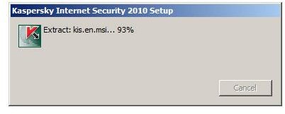 Extracting Kaspersky Internet Security 2010