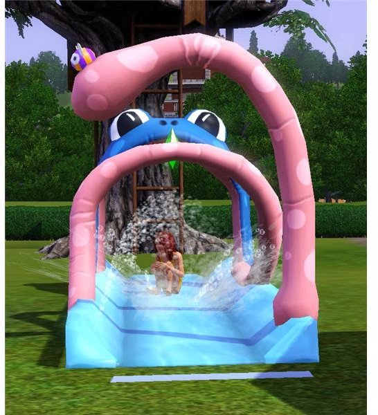 The Sims 3 water slide