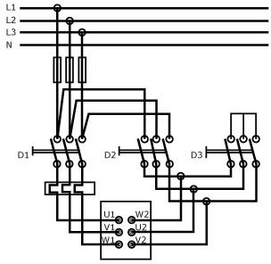 Star-Delta Starter with circuit diagram