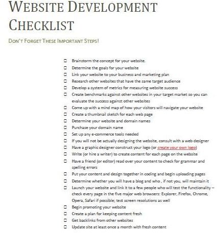 Planning a Website: Free Website Development & Design Checklist You Can Work With