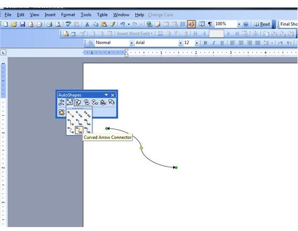 Drawing Connector Lines in Microsoft Word