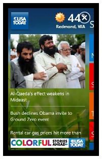 USA Today provides an official app for Windows Phone 7