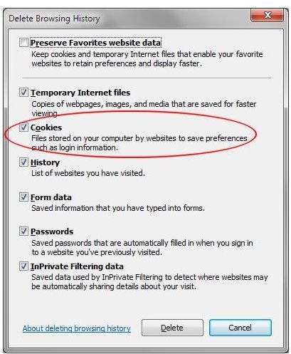 How to Clear Cookies in Internet Explorer 8 (IE8)