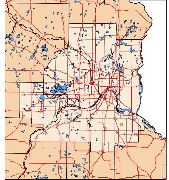 Twin Cities Map