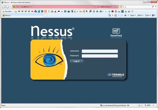 How to Scan a Database with Nessus -- Page One