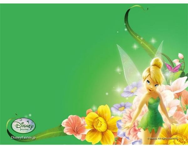 Green Tinkerbell and Flowers