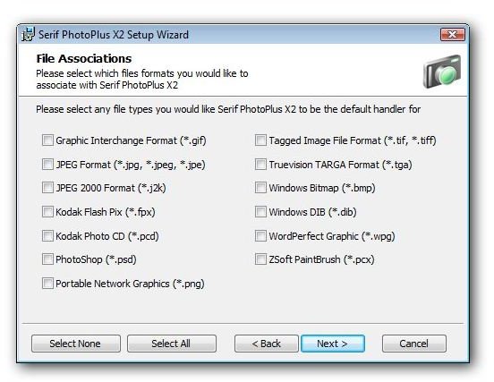 Select File Associations During Setup