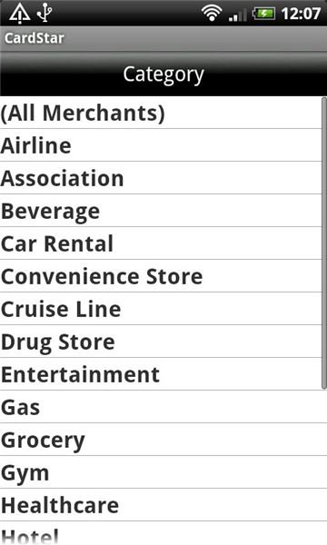 CardStar Categories