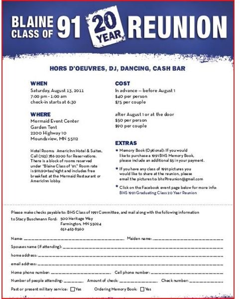 High School Reunion Flyers: A Nice Selection of Customizable Templates