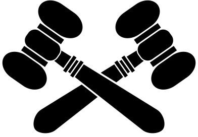 400px-Crossed Gavels svg