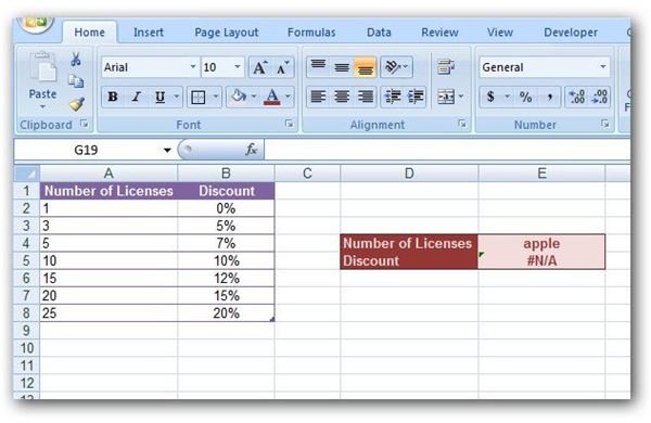 How to Change the Error Message for LOOKUP Functions in Microsoft Excel