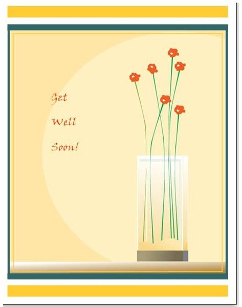 Get Well Card Template