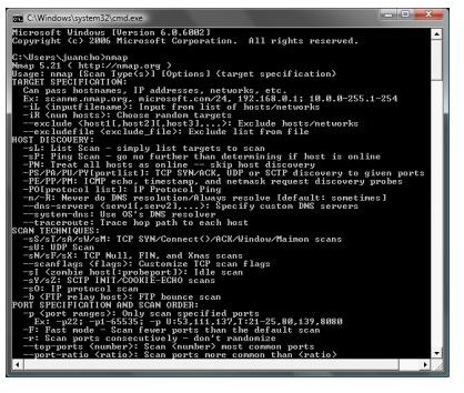 nmap-cmdline